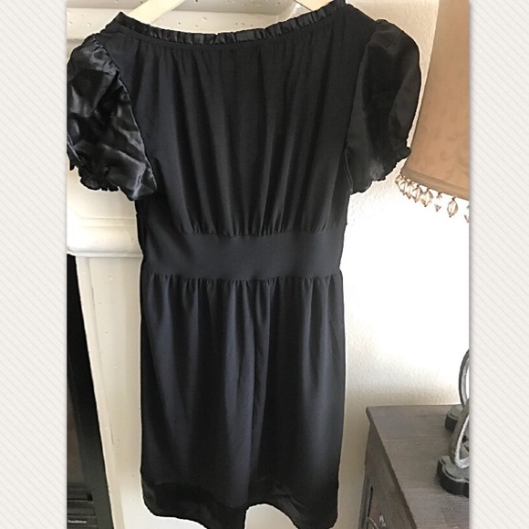 ❤️Wishes Wishes Wishes Y2K Black Puff Sleeve Dress Size M - Picture 4 of 5